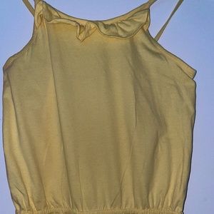 Girls/ Pre-Teens Yellow Jumpsuit